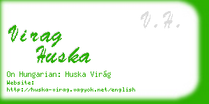 virag huska business card