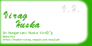 virag huska business card